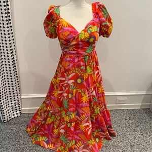 Aqua Bright Red Women's Shoulder Bag